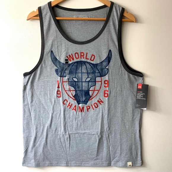 UNDER ARMOUR Men/'s UA X Project Rock Mana Strong Tank Shirt Size MEDIUM NEW